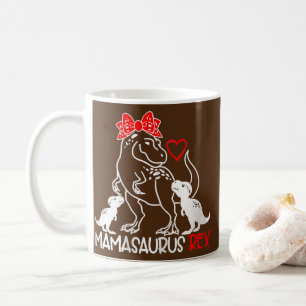 Womens Mamasaurus T Rex Dinosaur Funny Mamma Kaffemugg