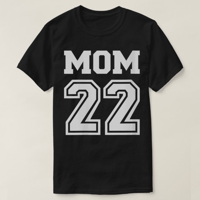 Womens Mamma 2022 för gravidens meddelande VNeck T Shirt (Design framsida)
