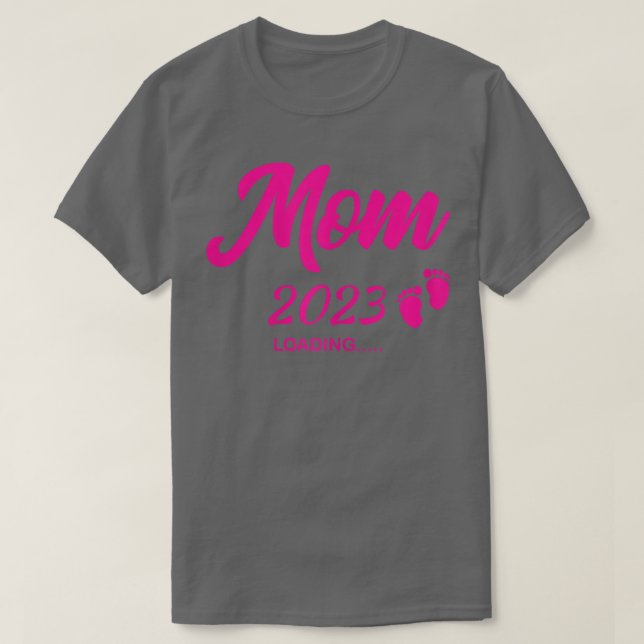 Womens Mamma 2023 Inläsning av Gravid - utmatning T Shirt (Design framsida)