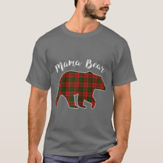 Womens Mamma Bear jul Pajama Play Buffalo Fa T Shirt