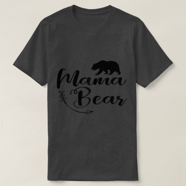 Womens Mamma Bear Mamma Life - Cute Top Gifts Boho T Shirt (Design framsida)