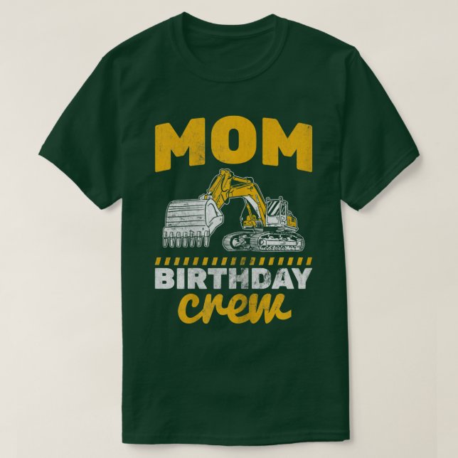 Womens Mamma Crew Lastbil Construction Excavator T Shirt (Design framsida)