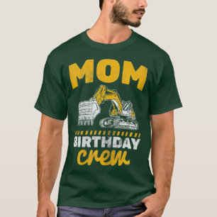 Womens Mamma Crew Lastbil Construction Excavator T Shirt