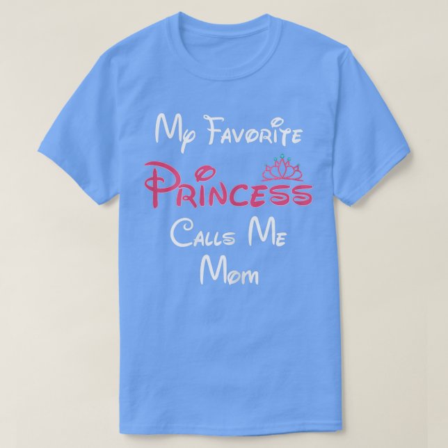Womens Mamma Gift Min favoritprinsessa kallar mig  T Shirt (Design framsida)