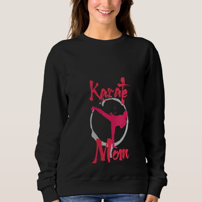 Womens Mamma Karate T Shirt (Framsida)
