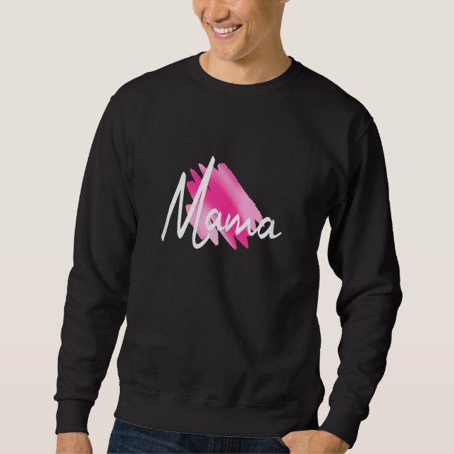 Womens Mamma Mors dag Mor Kärlek Lång Ärmad Tröja (Framsida)
