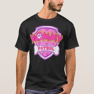 Womens Mamma Patrol Funny Mamma Gift Party Birthda T Shirt