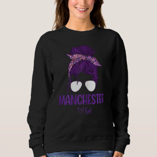Womens Manchester Girl Born in Manchester T Shirt