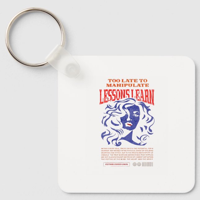 WOMEN'S MANIPULATE LESSONS LEARN KEYCHAIN  NYCKELRING (Framsida)