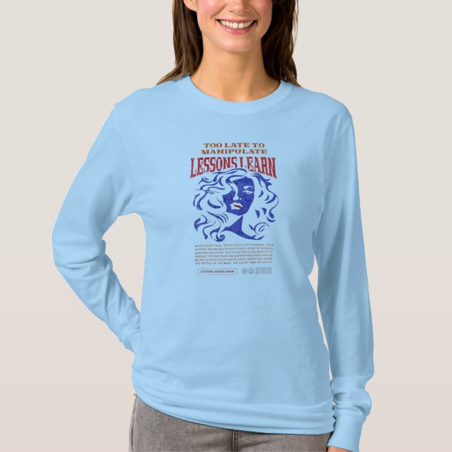 WOMEN'S MANIPULATE LESSONS LEARN LONG SLEEVE  T SHIRT (Framsida)