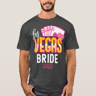 Womens Matching Las Vegas 2022 Bröllop Bride och G T Shirt