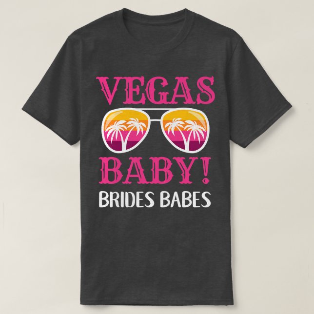Womens Matching Las Vegas Bröllop Brides Babes Bri T Shirt (Design framsida)