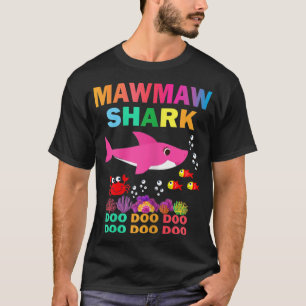 Womens Mawmaw Shark Shirt Matching Family Mor T
