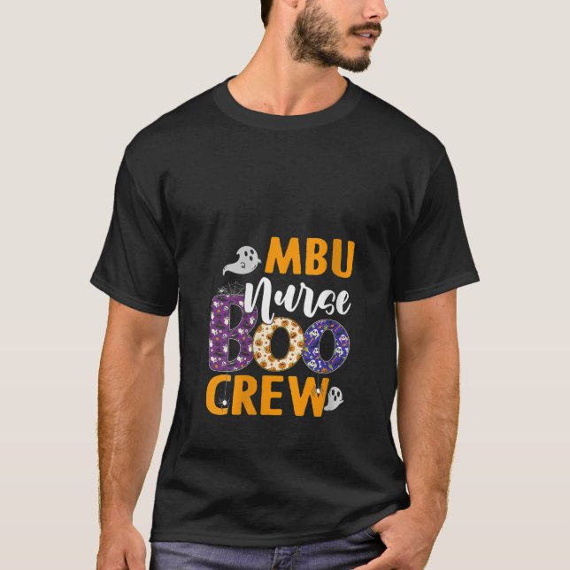 Womens MBU Nurse Boo Crew Scary Nurse Halloween Gh T Shirt (Framsida)