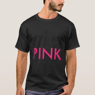 Womens Mean Girls Wednesdays We Wear Pinket Y2K Mo T Shirt
