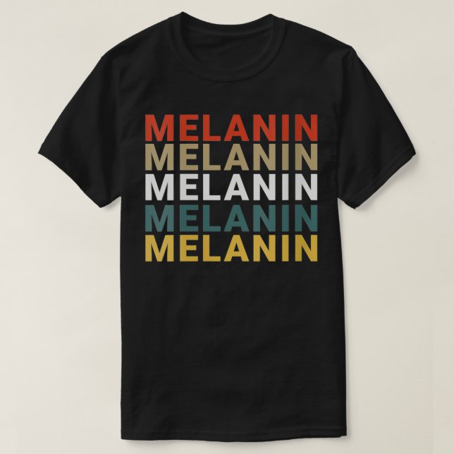 Womens Melanin VNeck T Shirt (Design framsida)