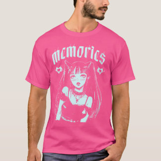 Womens Memories Gothic Sten Girl Aesthetic Punk Ro T Shirt