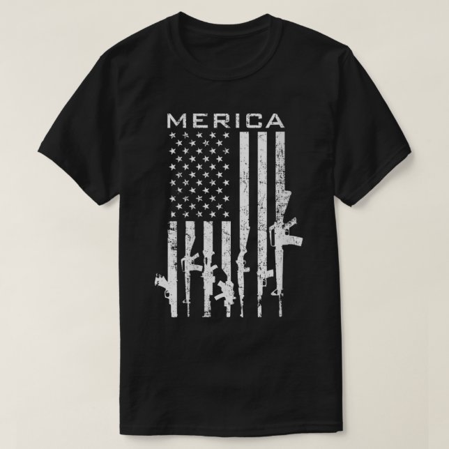 Womens MERICA USA:s andra ändring Funny Pro Gun Am T Shirt (Design framsida)