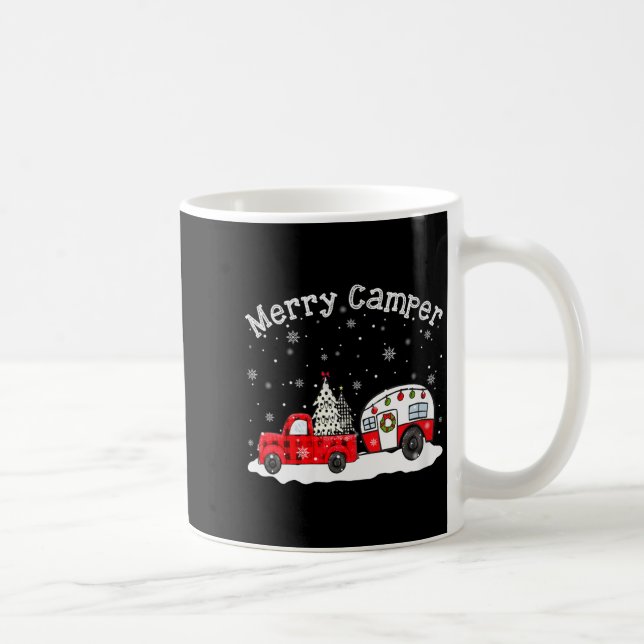 Womens Merry Camper Christmas Santa Claus Camng Re Kaffemugg (Höger)