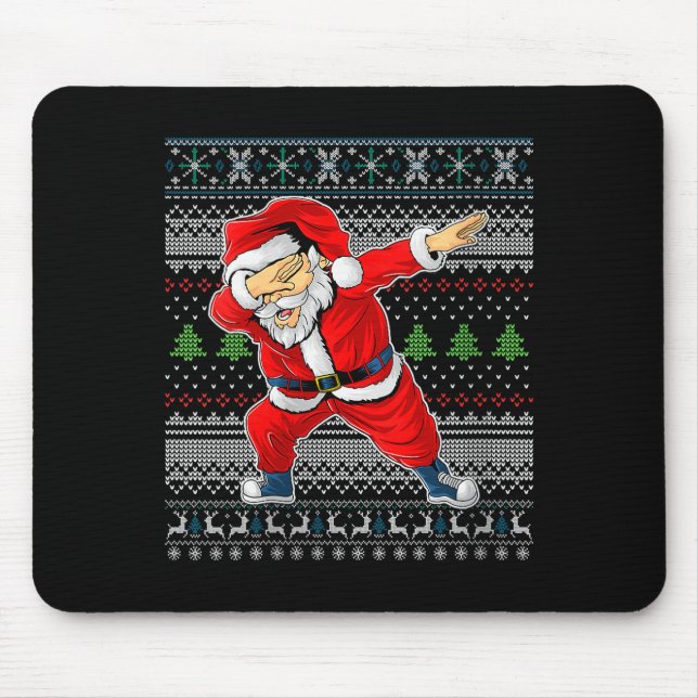 Womens Merry Christmas Dabbing Santa Claus Xmas Ho Musmatta (Framsidan)