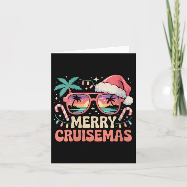 Womens Merry Cruisemas 2025 2026 Christmas Santa R Kort (Framsida)