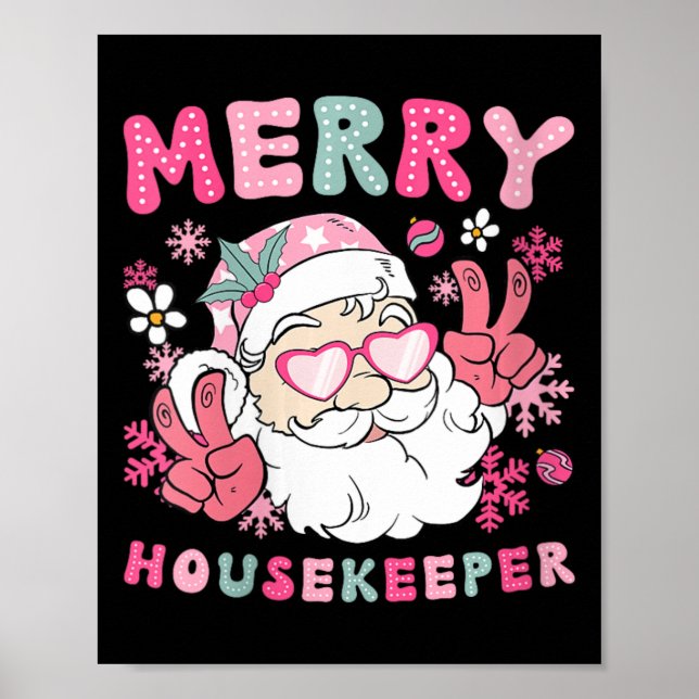 Womens Merry Housekeeper jul Houseeper Xm Poster (Framsidan)