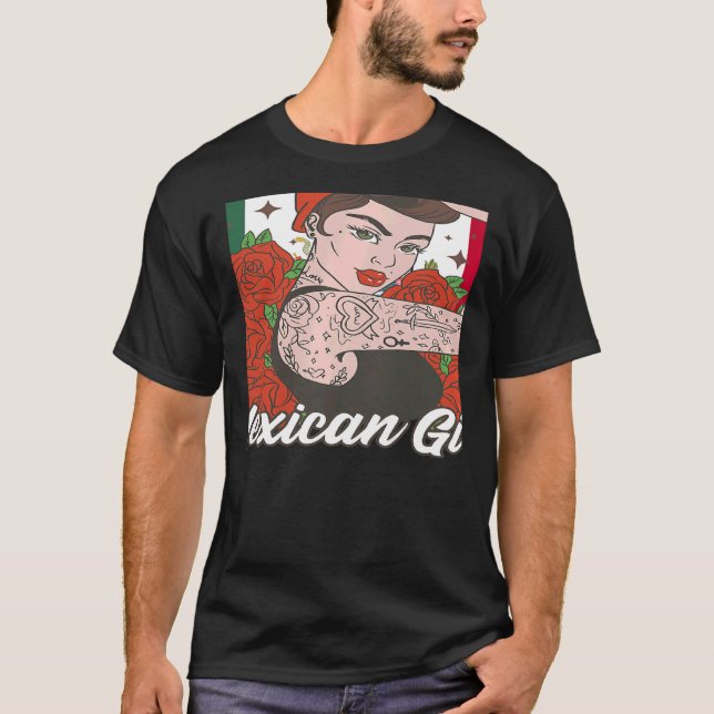 Womens Mexican Girl Mexicana T Shirt (Framsida)
