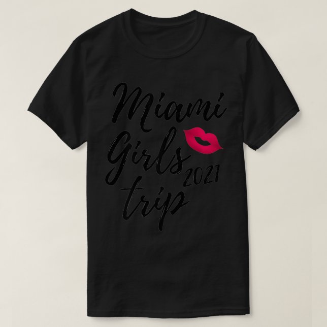 Womens Miami Girls Resa 2021 Bachelorette Vacation T Shirt (Design framsida)