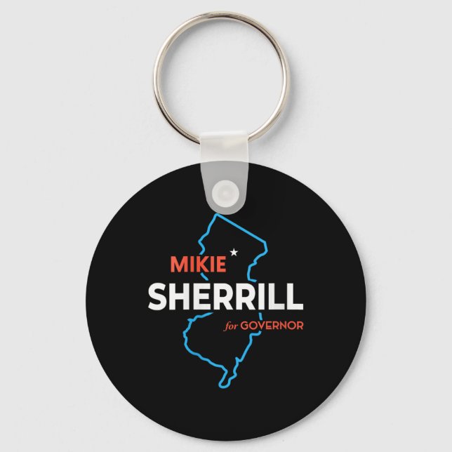 Womens Mikie Sherrill New Jersey Governor Election Nyckelring (Framsida)
