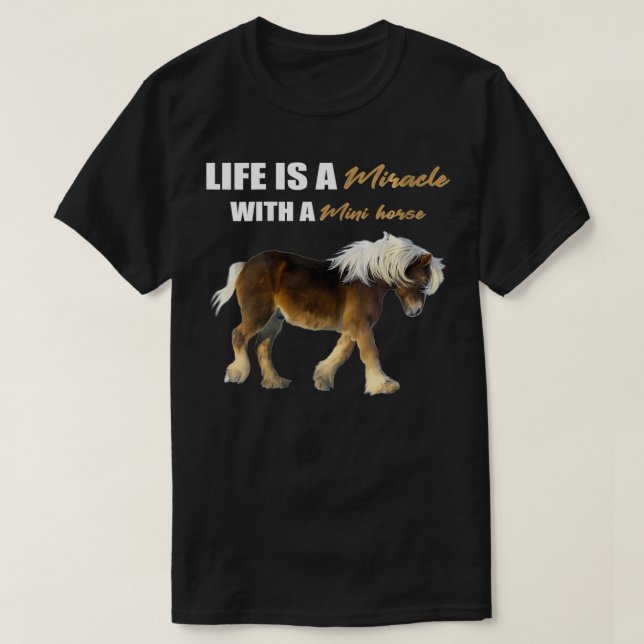 Womens Miniature Horse Mini Horse Pet Horse Lover T Shirt (Design framsida)