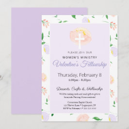 Women's Ministry Valentine's Fellowship Invitation Inbjudningar