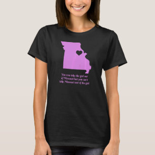 Womens Missouri Girl State Karta Heart Pride Cute T Shirt