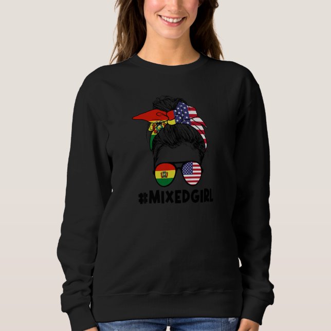 Womens Mixed girl Bolivia Bolivian Premium T Shirt (Framsida)