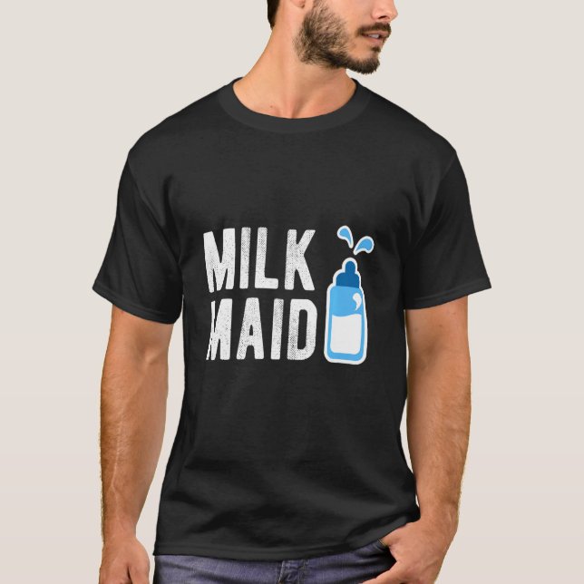 Womens Mjölk Maid T Shirt (Framsida)
