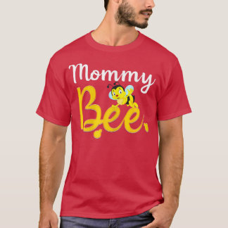 Womens Mommy Bee Matching Family First Bee Day Out T Shirt