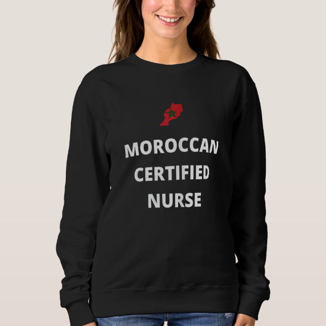 Womens Moroccan Auktoriserad Nurse T Shirt (Framsida)