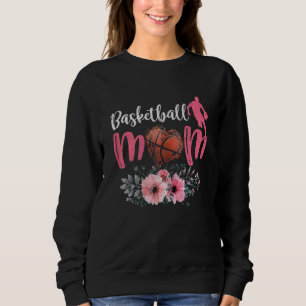 Womens Mors dag Basketball Mamma Blommigt Basketba T Shirt