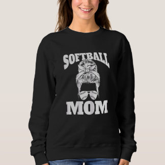 Womens Mors dag Softball Mamma Softball Mamma T Shirt