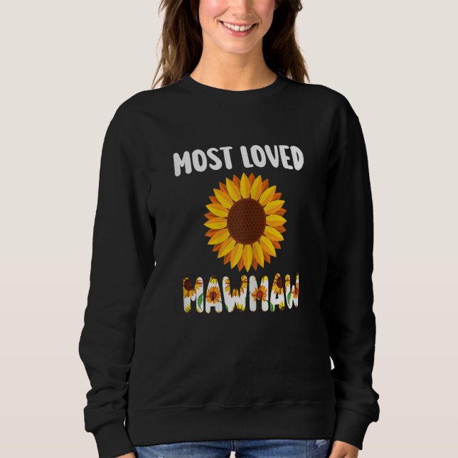 Womens most loved Mawmaw grandmother T Shirt (Framsida)