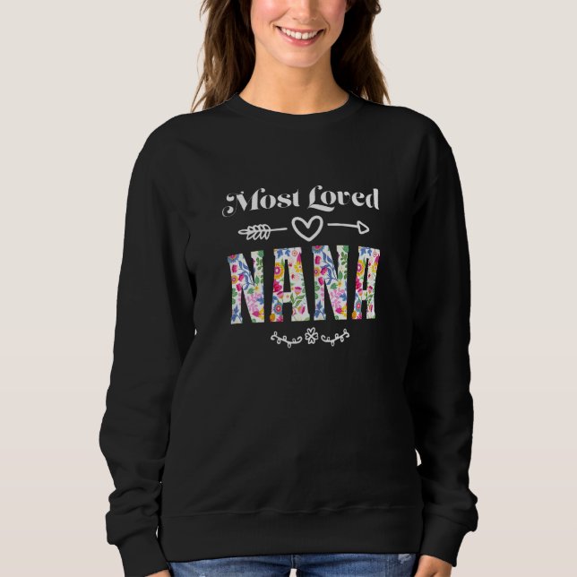 Womens most loved nana grandmother t shirt (Framsida)