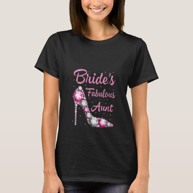 Womens Moster Fabulous Bride Lycklig Bröllop gifta T Shirt (Framsida)