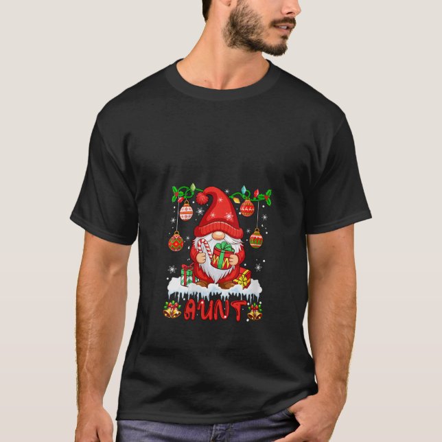 Womens Moster jul Gnome Colorful Ljus Matchi T Shirt (Framsida)