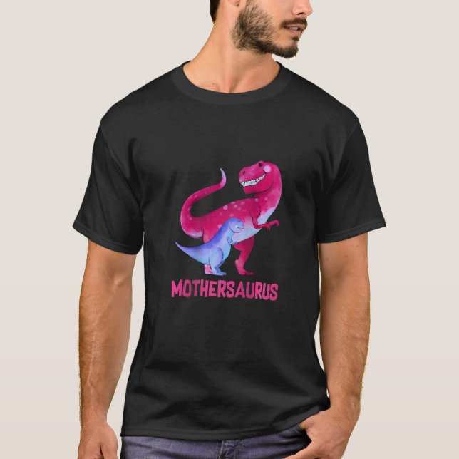Womens Mothersaurus Cute Mor Saurus Dinosaur Ch T Shirt (Framsida)