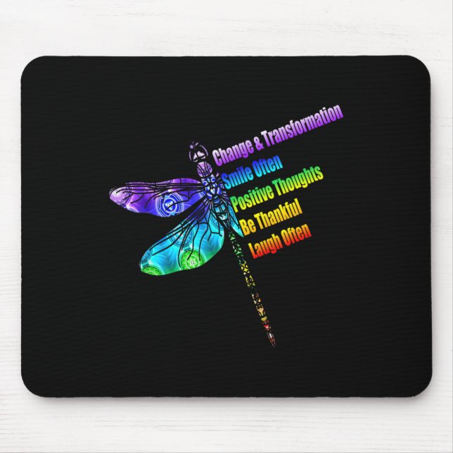 Womens Motivational Insration Gift Dragonfly  Musmatta (Framsidan)