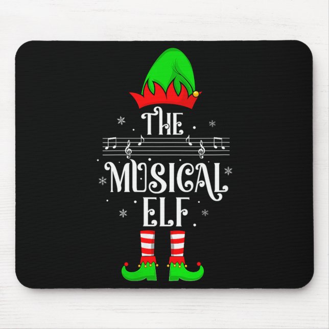 Womens Musical Elf Xmas Christmas Matching Family  Musmatta (Framsidan)