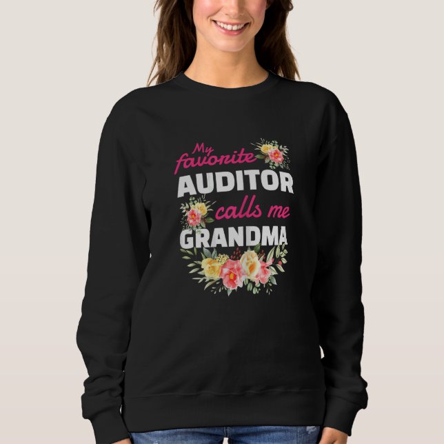 Womens My Favorite Auditor Calls Me Grandma Grandc T Shirt (Framsida)