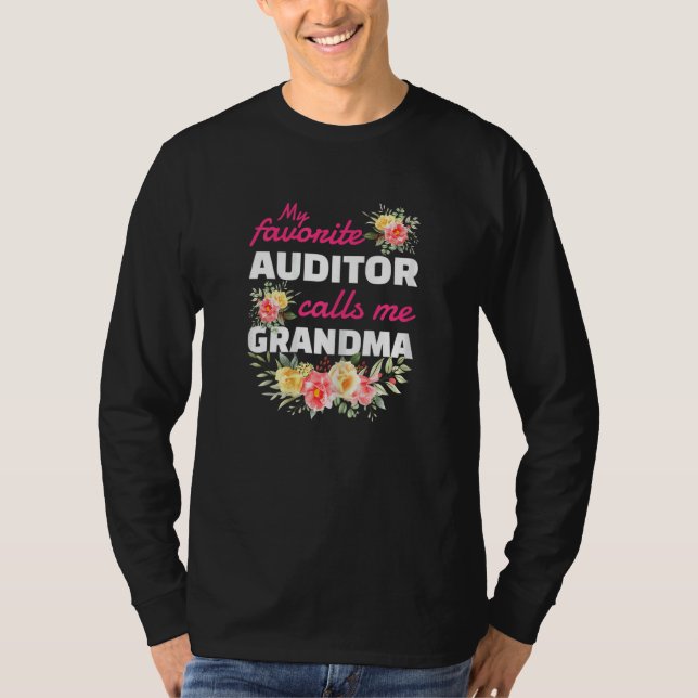 Womens My Favorite Auditor Calls Me Grandma Grandc T Shirt (Framsida)