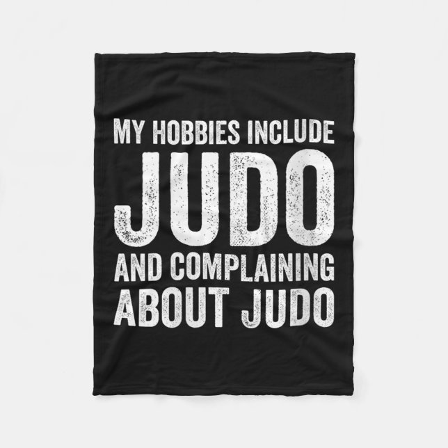 Womens My Hobbies Include Judo Funny Judoka V-neck Fleecefilt (Framsidan)