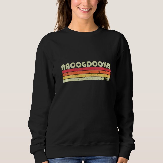 Womens NACOGDOCHES TX TEXAS Funny City Roots T Shirt (Framsida)