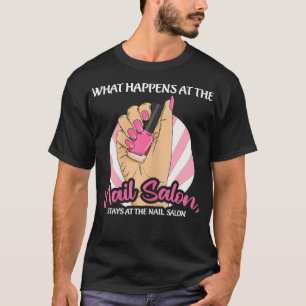 Womens Nagel Tech Quote för en manikurist T Shirt